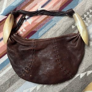 Ghurka purse with buffalo horn details